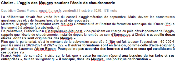 actualités, vu dans la presse, inauguration école de prod